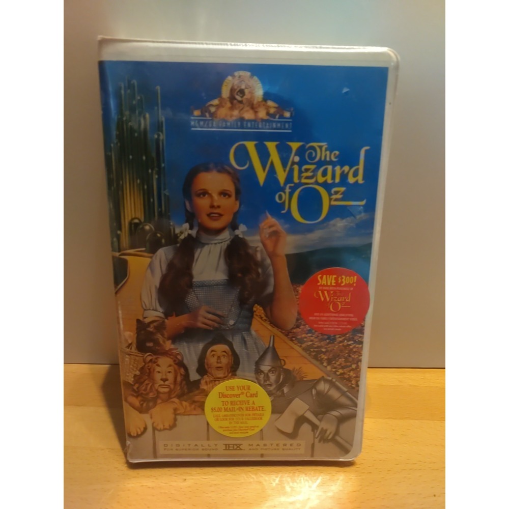 The Wizard of Oz (VHS, 1939, 1996) Brand New Factory Sealed! Clamshell THX Sound